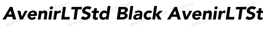 AvenirLTStd Black AvenirLTStd Light字体转换